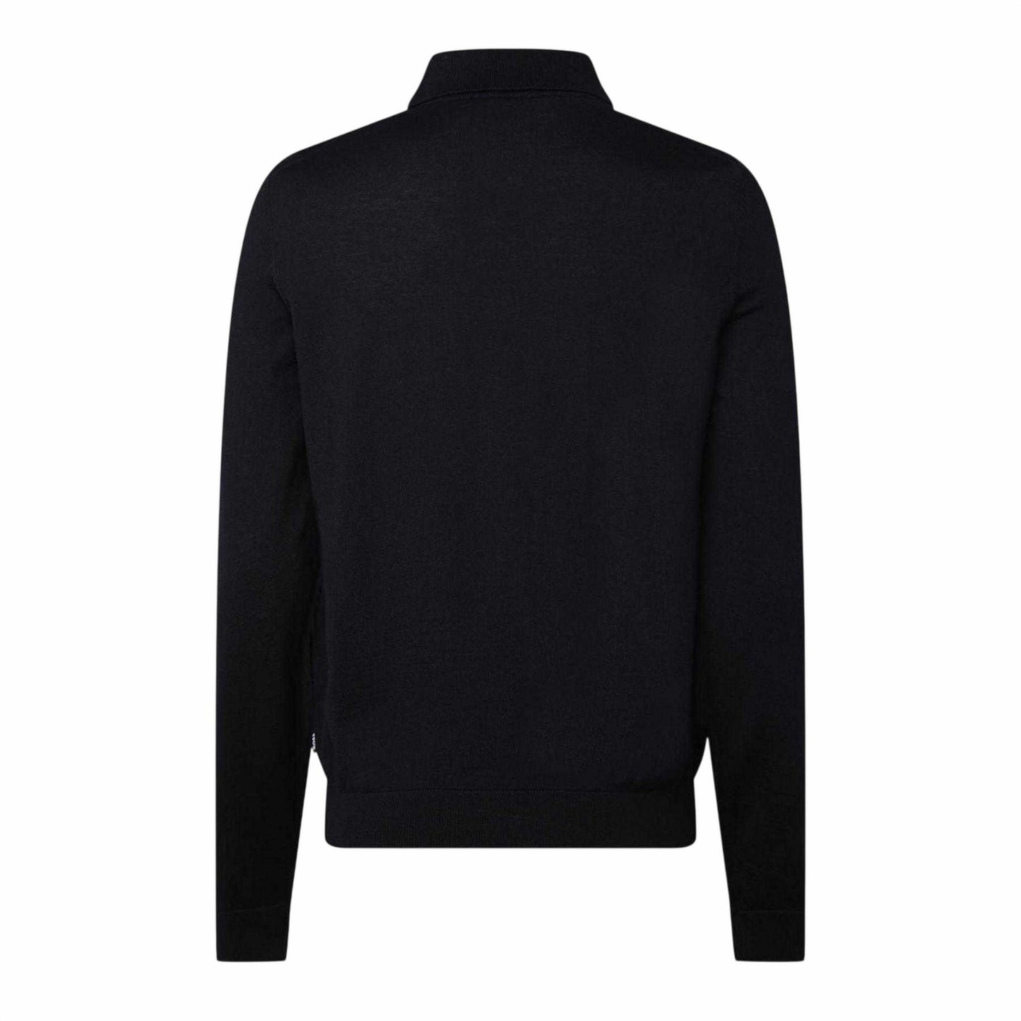 Dark Blue - Back - Boss Mens Virgin Wool Shirt
