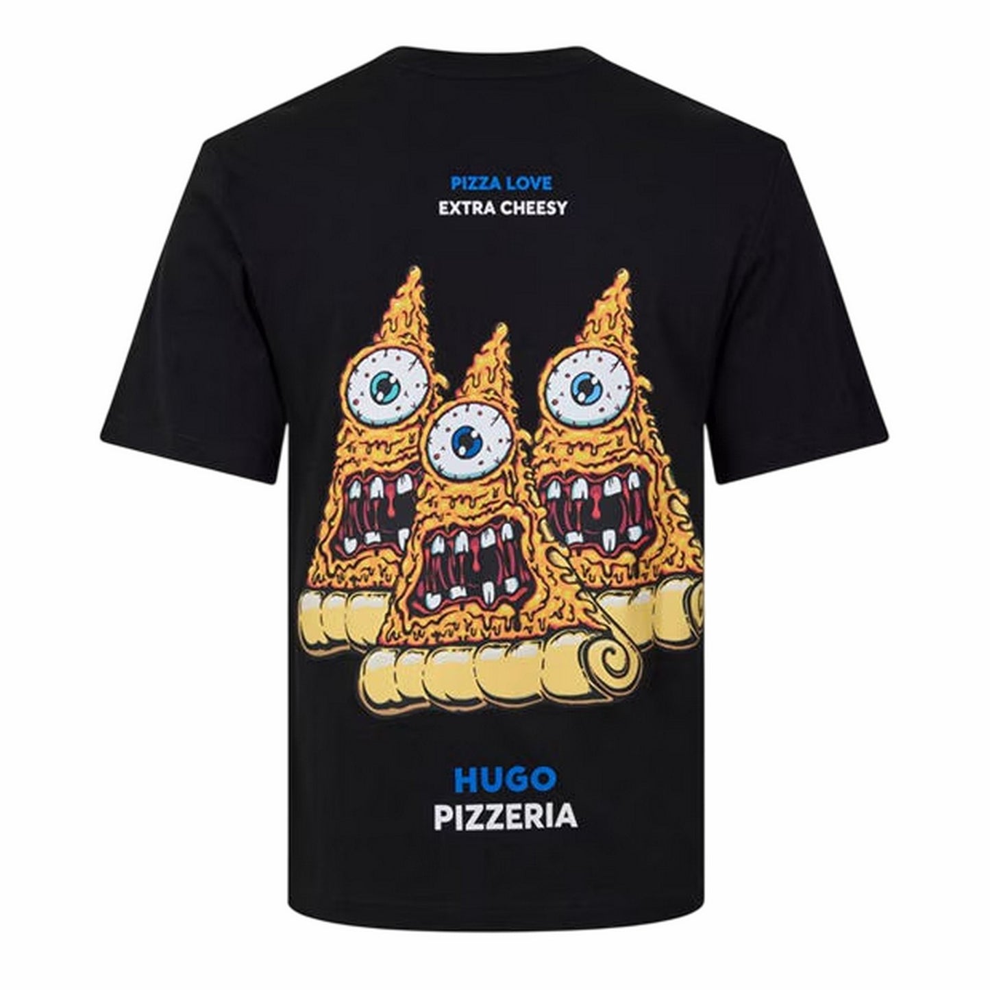 Black - Back - Hugo Boss Mens Nizzerio Pizza T-Shirt