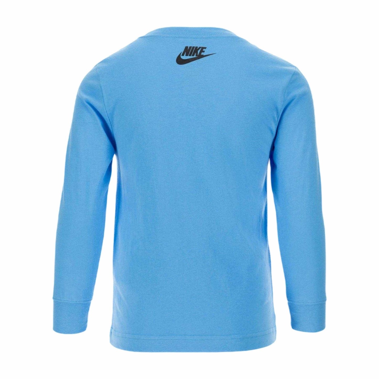 University Blue - Back - Nike Childrens-Kids Outline Camo Long-Sleeved T-Shirt