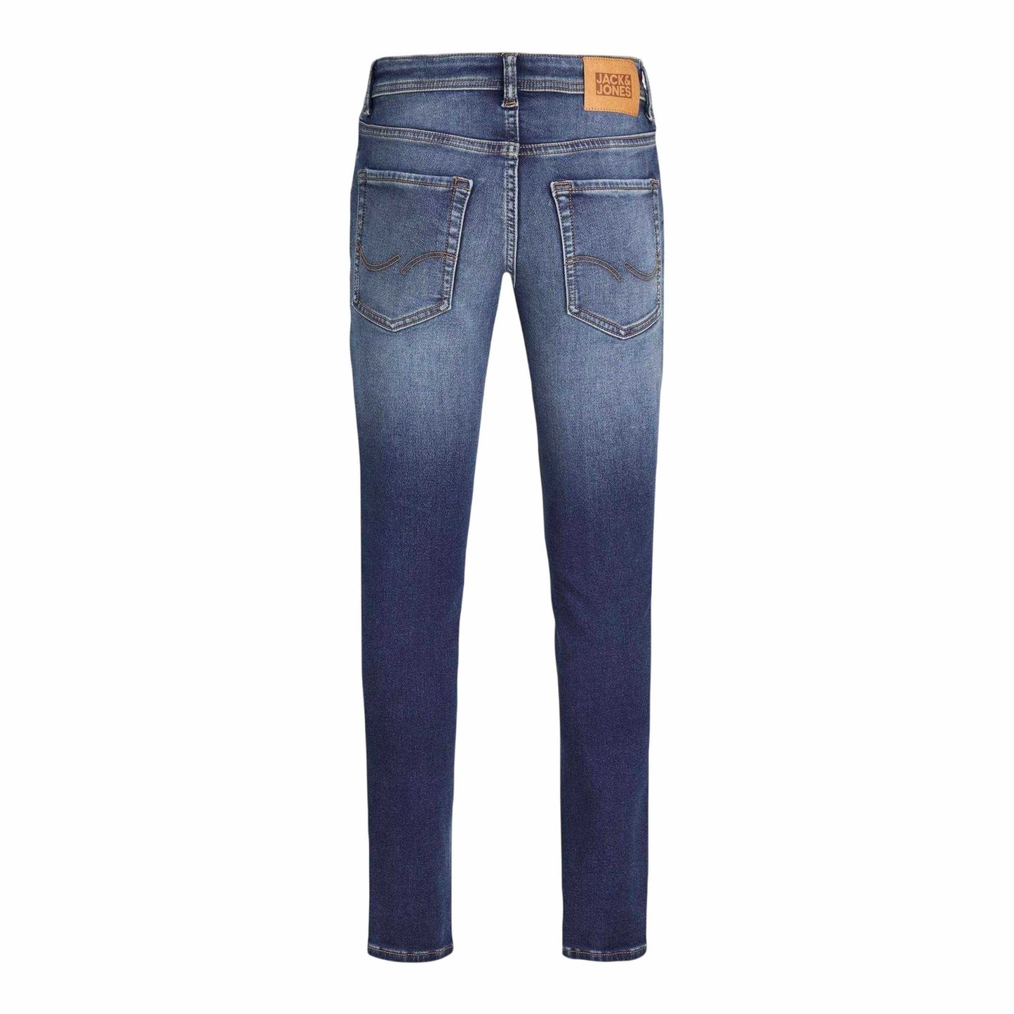 Blue Denim - Back - Jack And Jones Boys Glenn Slim Jeans
