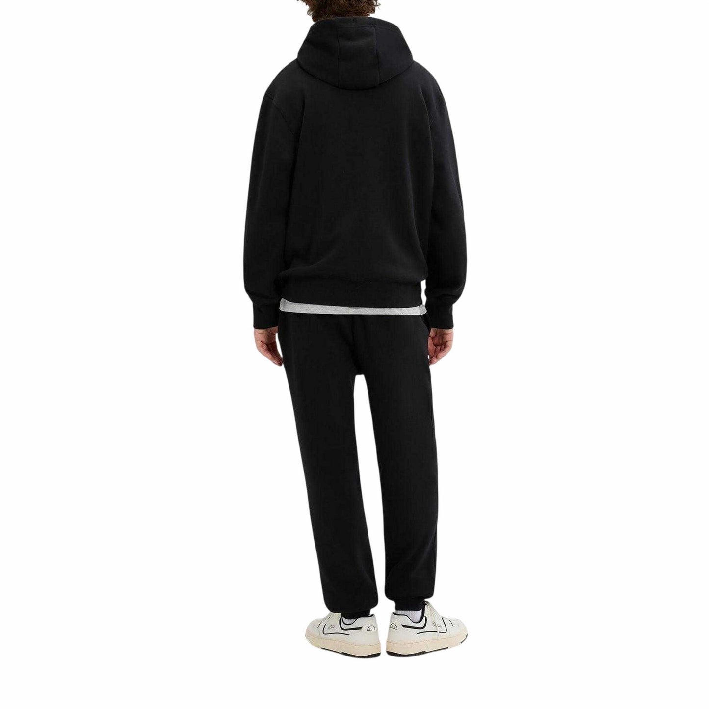 Black - Back - Ellesse Mens Traccota Logo Tracksuit Set