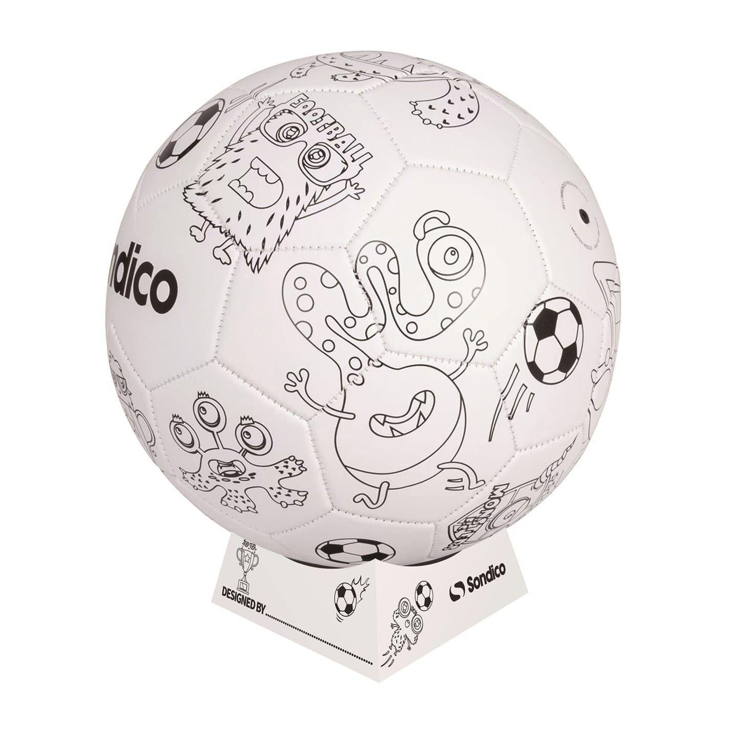 White - Lifestyle - Sondico Childrens-Kids Colour In Football Set