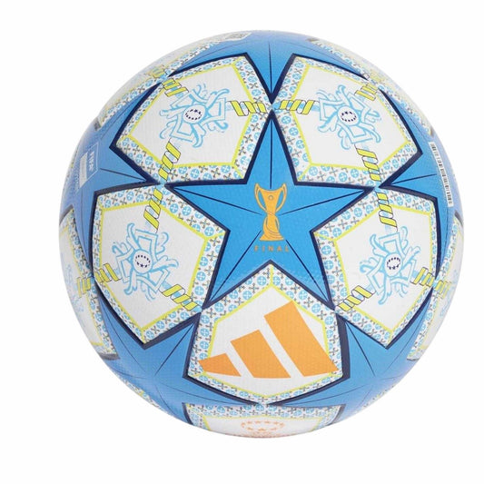 White-Blue - Front - Adidas Womens-Ladies Womens UCL League Star Football