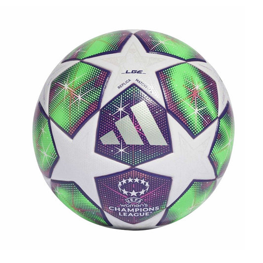 White-Yellow - Front - Adidas Womens-Ladies UEFA Champions League Football