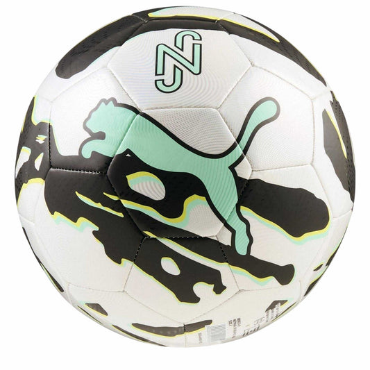 White-Black - Front - Puma Neymar JR Abstract Football