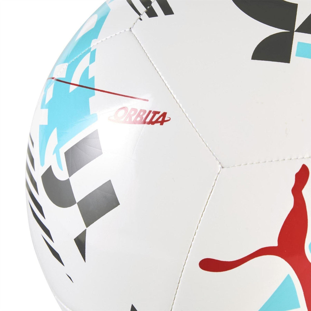 White-Blue - Side - Puma Unisex Adult Orbita LaLiga 1 Leather Match Football