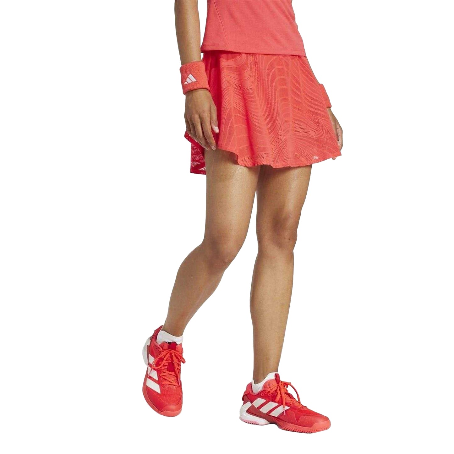 Red - Lifestyle - Adidas Womens-Ladies Pro Climacool Tennis Skirt