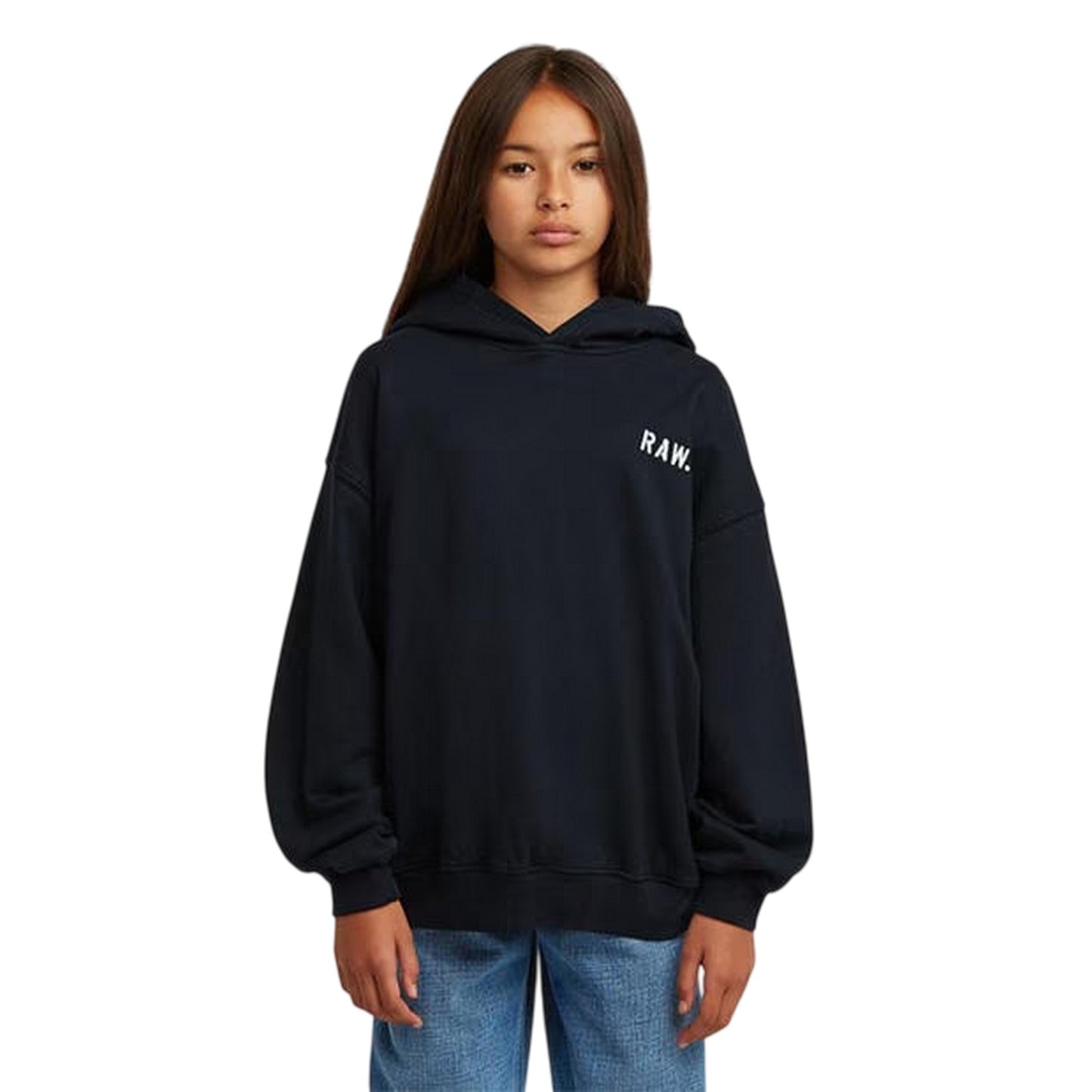 Salute - Side - G-Star Childrens-Kids Raw Logo Oversized Hoodie