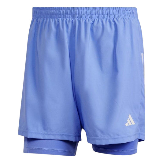 Blue - Front - Adidas Mens Own The Run 2 in 1 Running Shorts