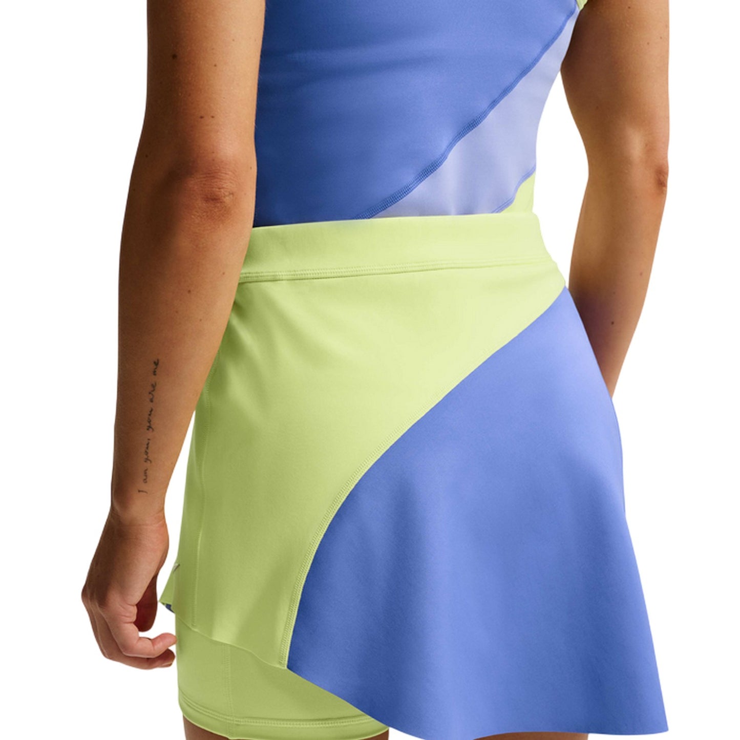 Light Lemon Twist - Lifestyle - Nike Womens-Ladies Colour Block Tennis Skirt