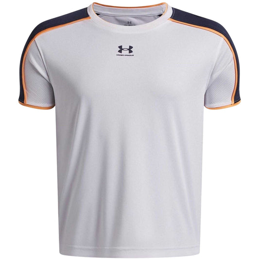 White - Front - Under Armour Childrens-Kids Performance Logo T-Shirt