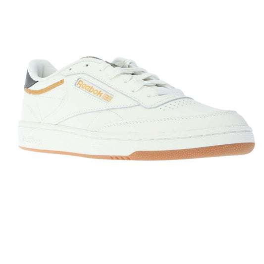 Chalk - Front - Reebok Mens Club C 85 Leather Trainers