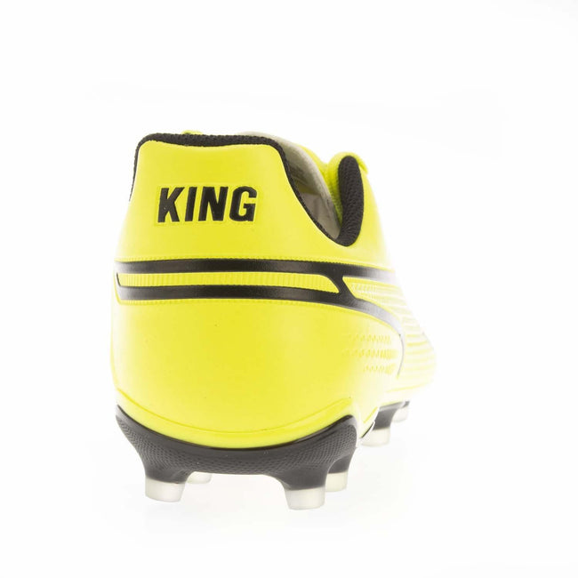 Lime - Back - Puma Mens King Match FG-AG Football Boots