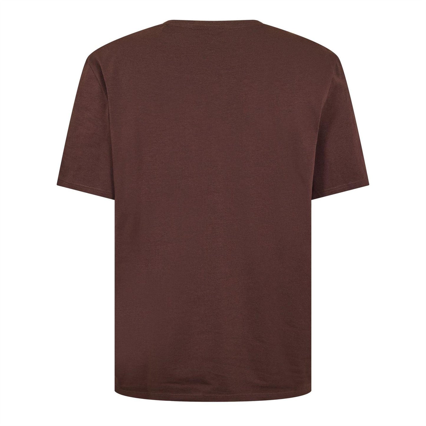 Dark Brown - Back - Boss Mens Unique Cotton T-Shirt