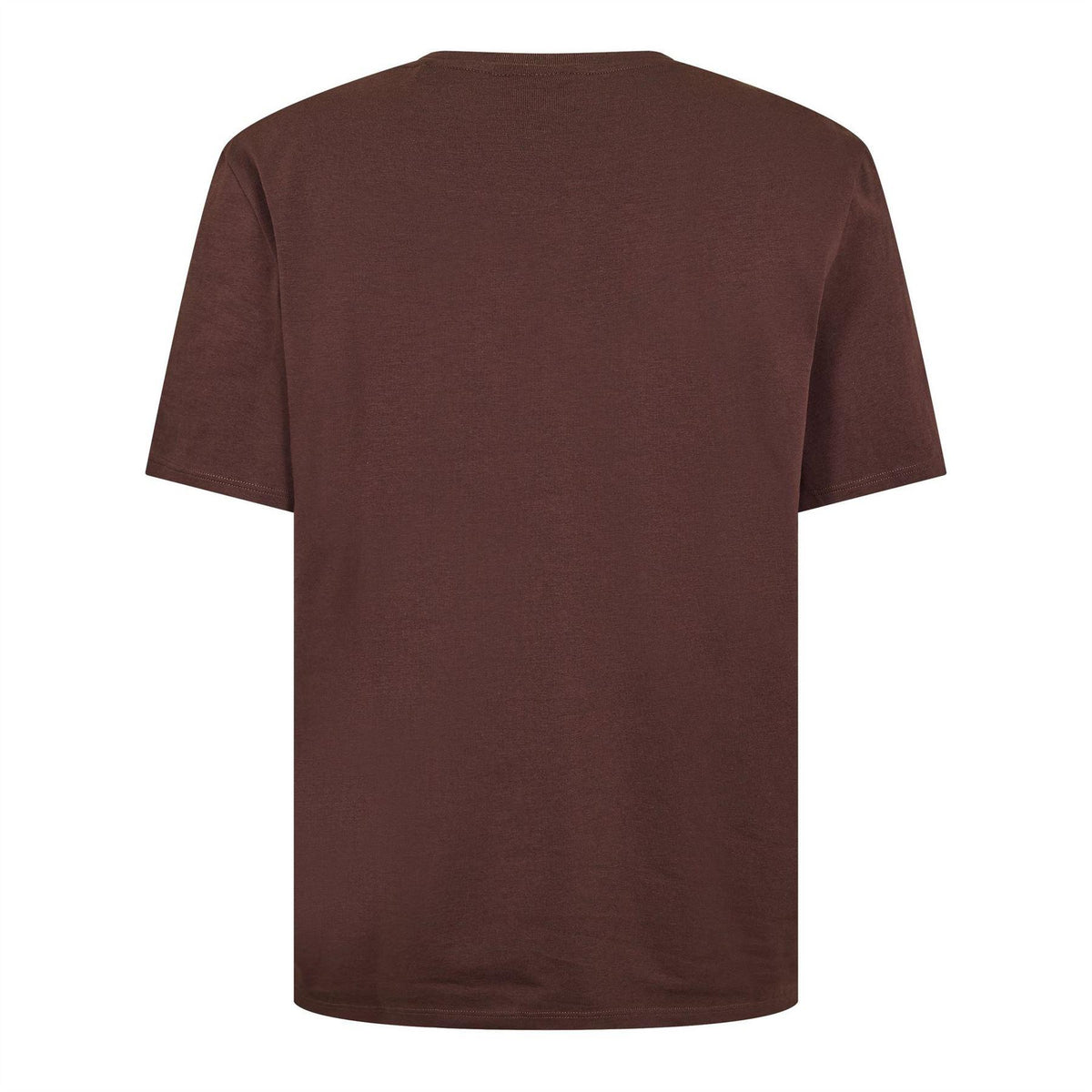 Dark Brown - Back - Boss Mens Unique Cotton T-Shirt