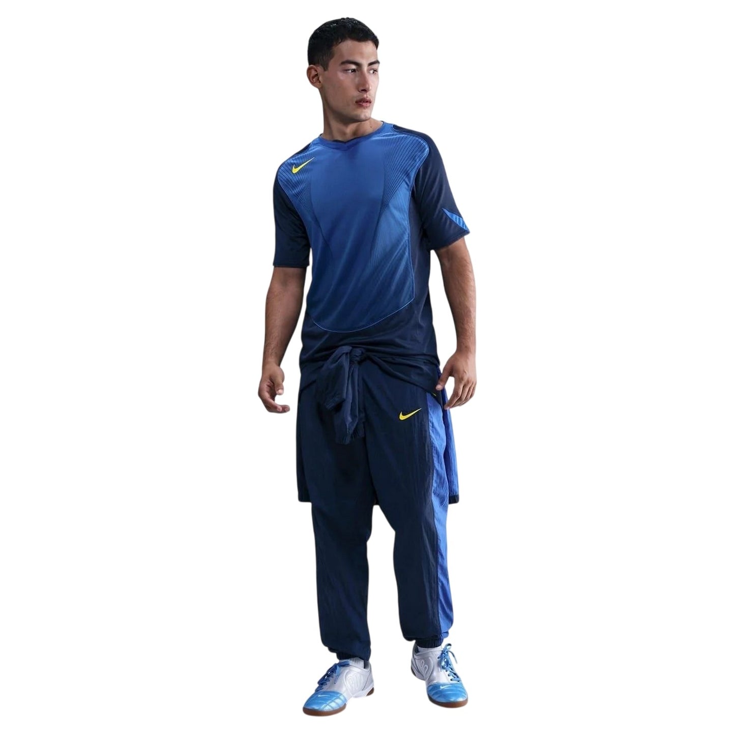 Midnight Navy - Side - Nike Mens T90 Logo Short-Sleeved T-Shirt