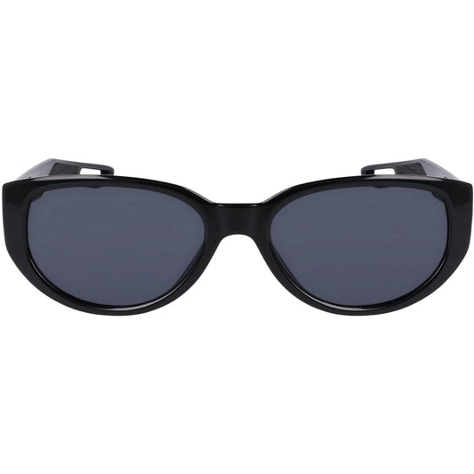 Black-Dark Grey - Front - Nike Womens-Ladies Nv07 Oval Sunglasses