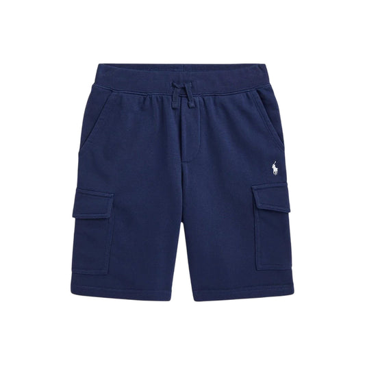Navy - Front - Ralph Lauren Childrens-Kids Polo Fleece Cargo Shorts