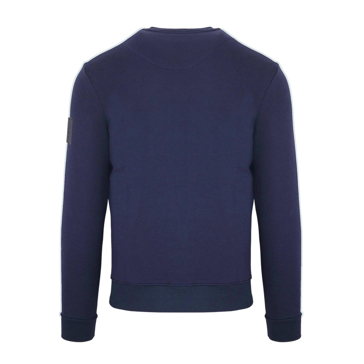 Navy - Back - Aquascutum Mens Patch Sweatshirt