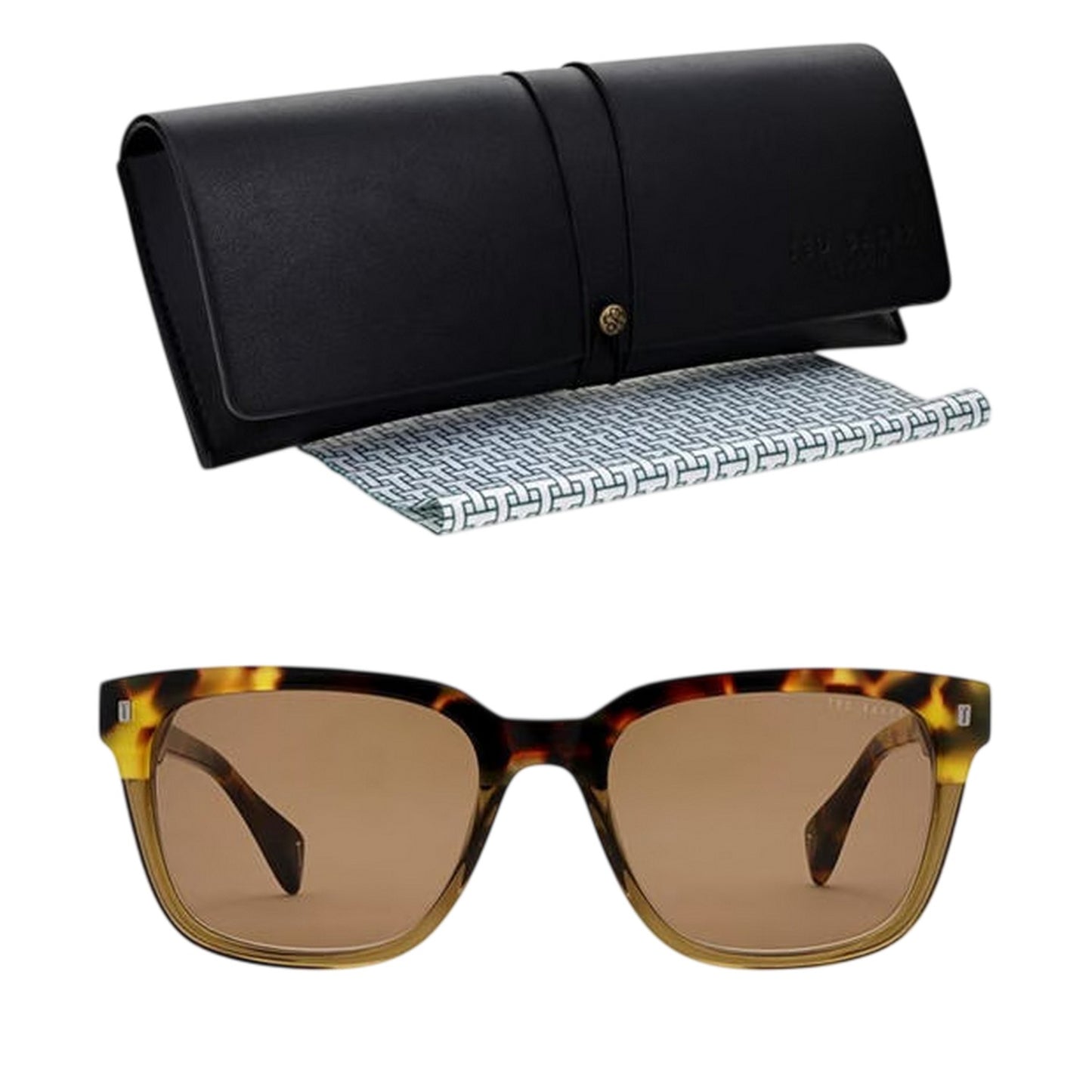 Tortoiseshell-Khaki - Lifestyle - Ted Baker Unisex Adult Elio Sunglasses