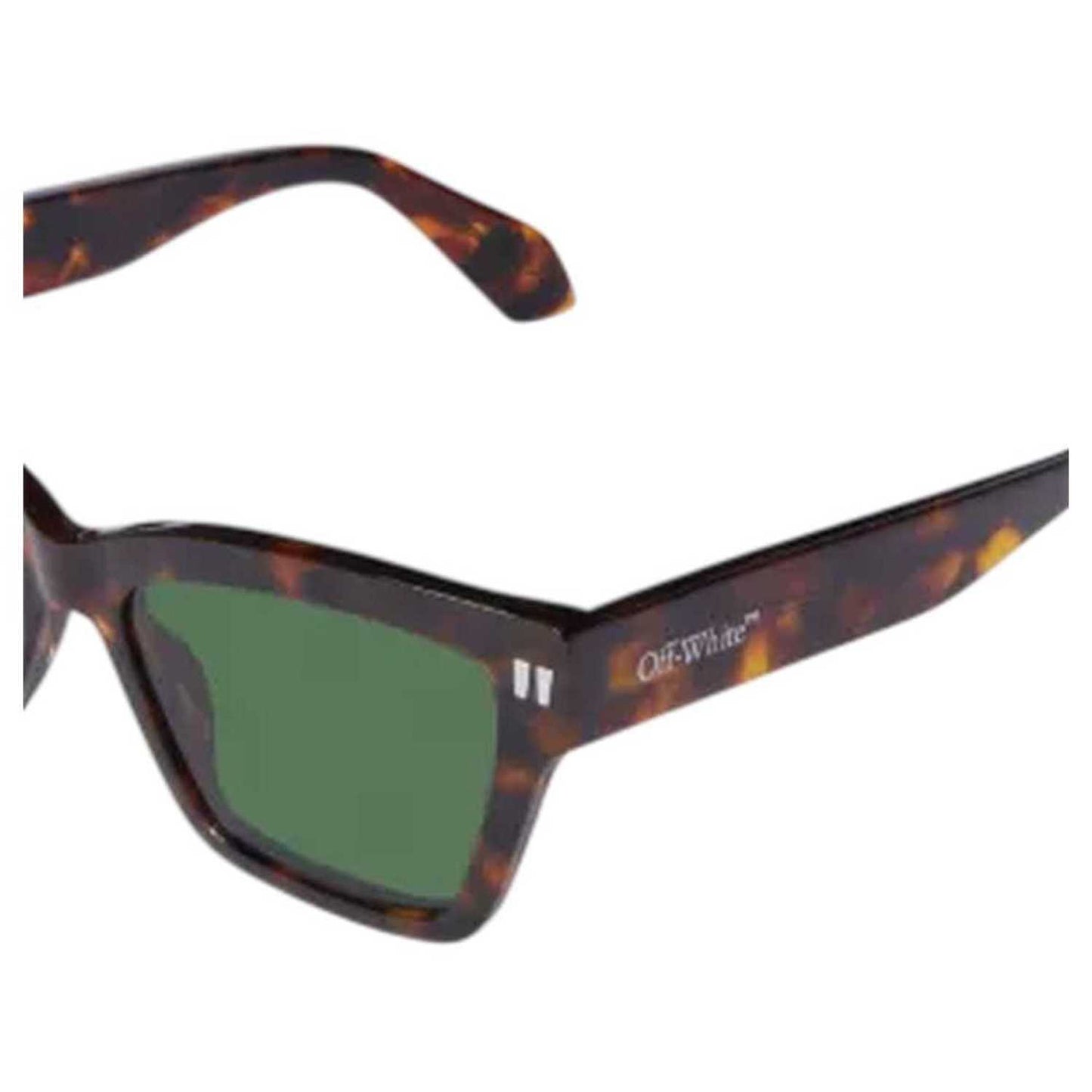 Havana - Side - Off White Unisex Adult Cincinnati Cat Eye Sunglasses