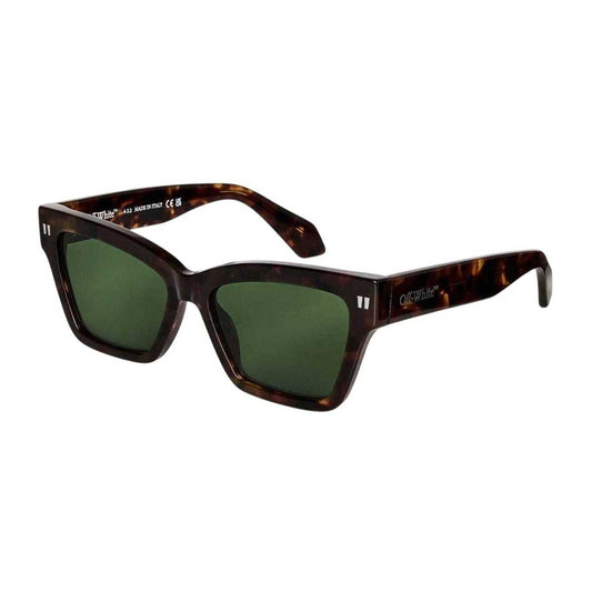 Havana - Front - Off White Unisex Adult Cincinnati Cat Eye Sunglasses