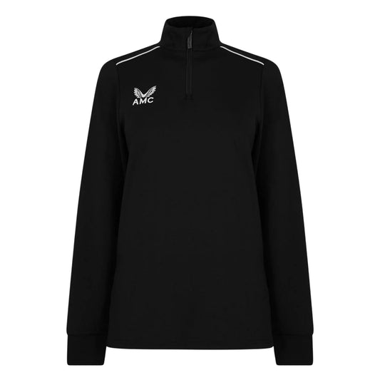 Black - Front - Castore Womens-Ladies AMC Long-Sleeved Sweatshirt