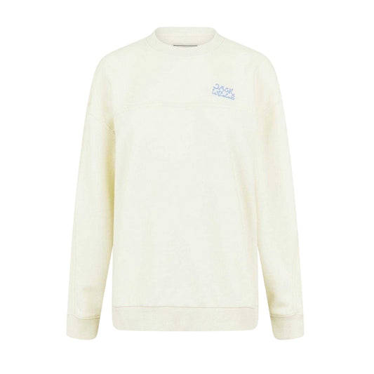 Vintage White - Front - Jack Wills Womens-Ladies Drop Shoulder Relaxed Fit Sweatshirt