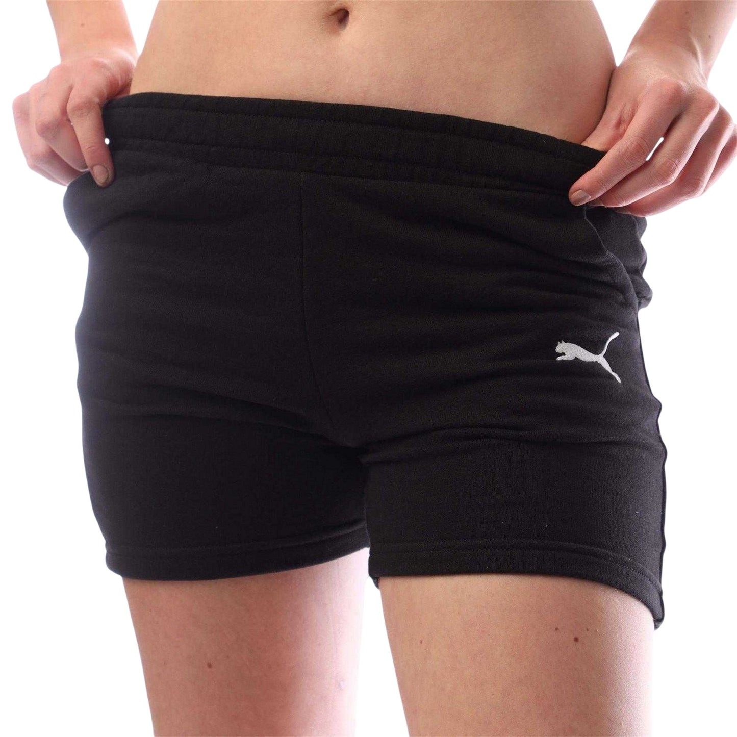 Black - Side - Puma Girls TeamGoal 23 Casuals Shorts