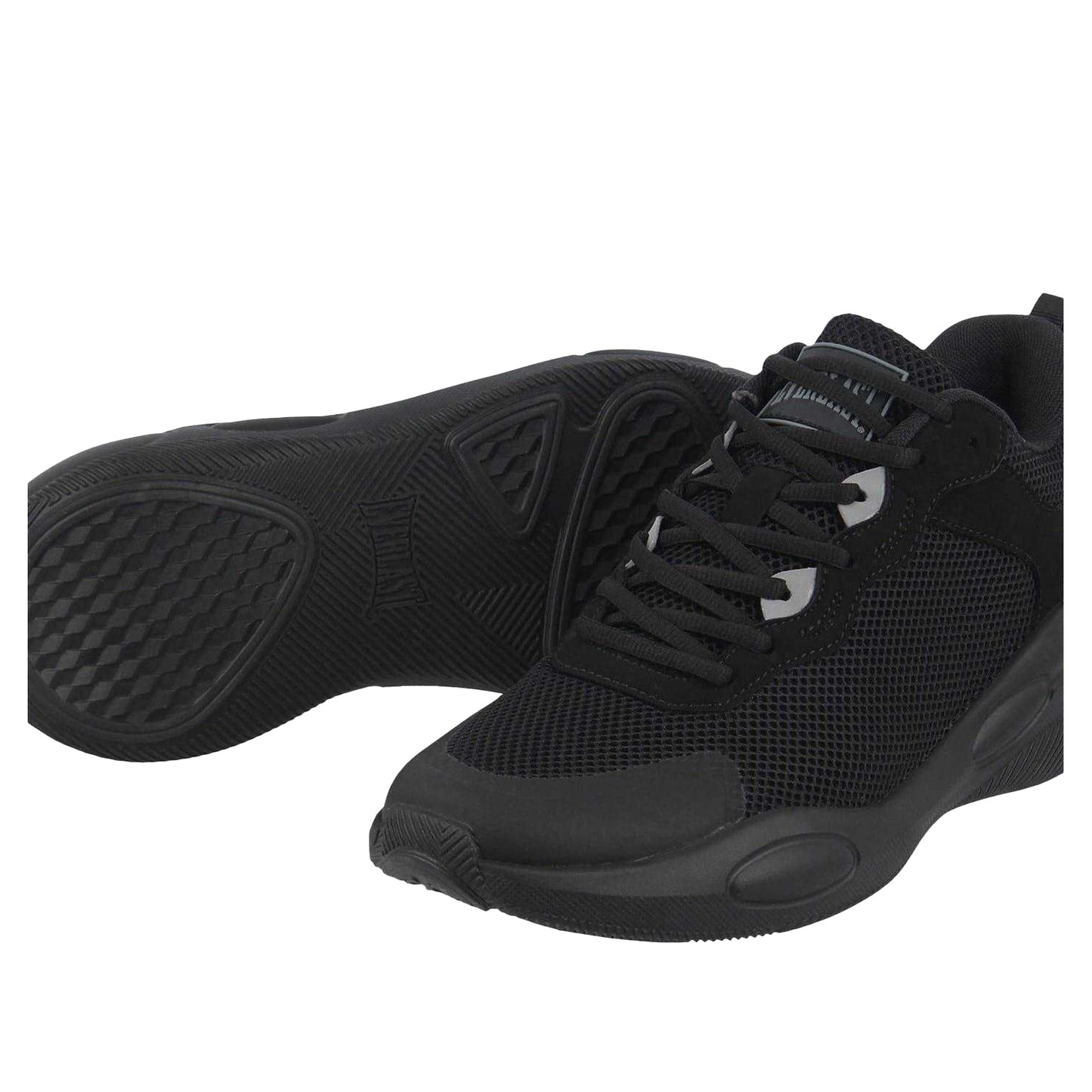 Black-Charcoal - Lifestyle - Everlast Mens Crossover Mesh Basketball Trainers