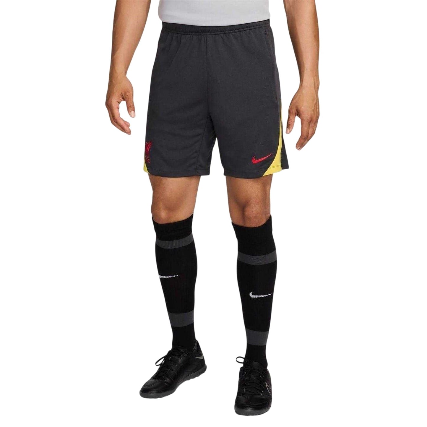 Grey - Side - Nike Unisex Adult Strike Liverpool FC Football Shorts