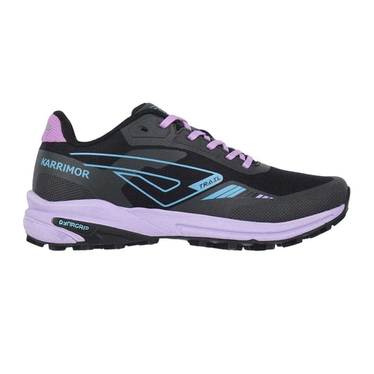 Black-Lilac - Front - Karrimor Childrens-Kids Verge Trainers