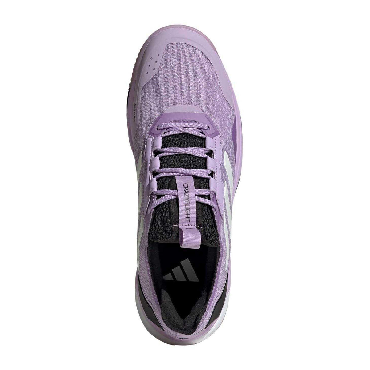 Plum-White-Black - Pack Shot - Adidas Womens-Ladies Crazyflight 6 Indoor Court Trainers
