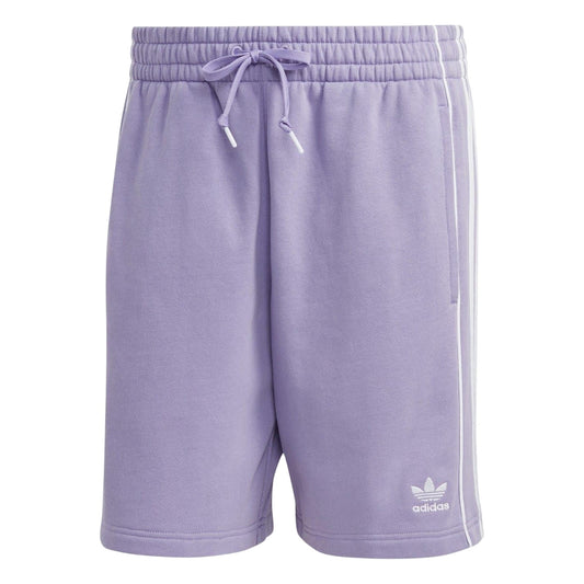 Lavender - Front - Adidas Mens Essential 3 Stripes Athletic Shorts