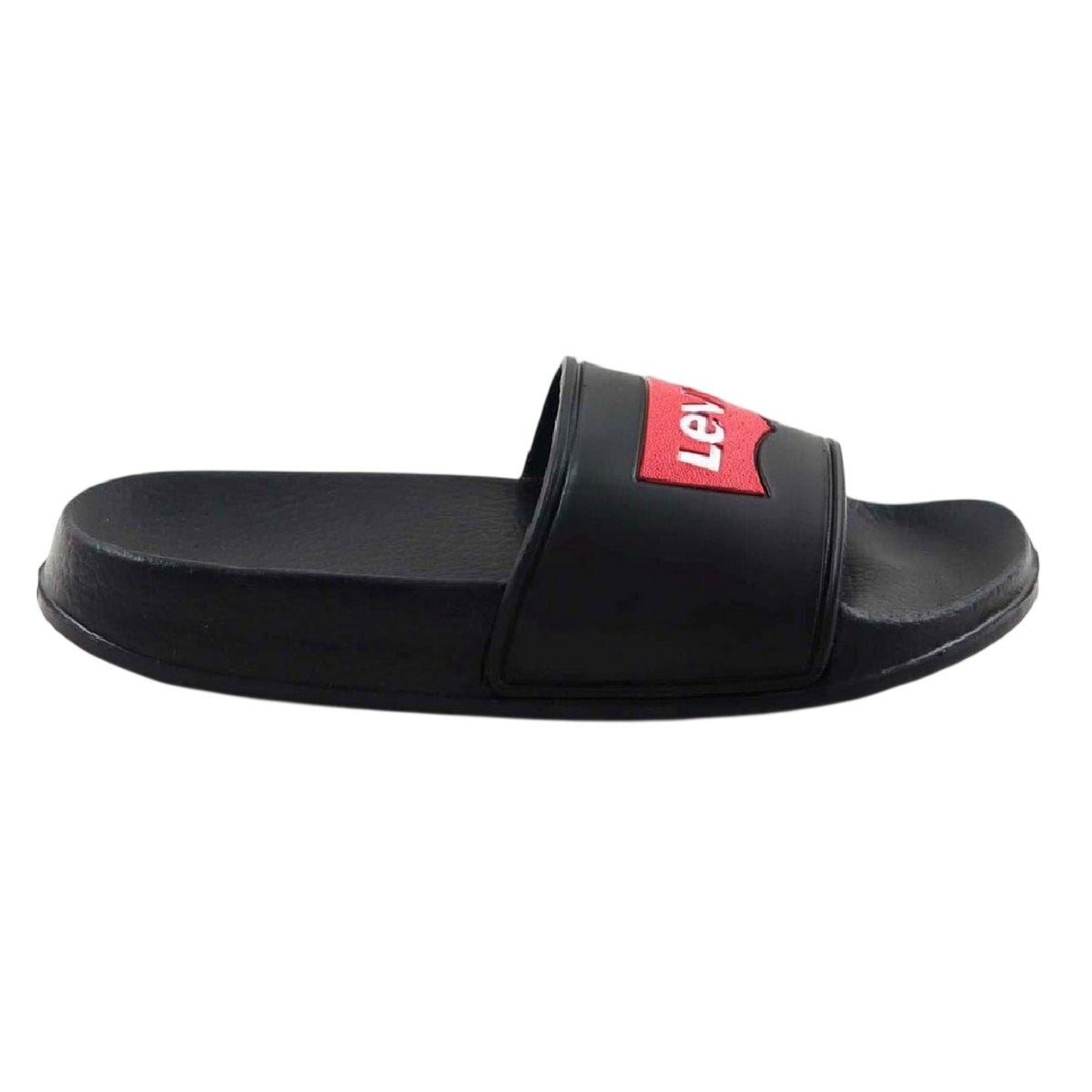 Black - Lifestyle - Levis Boys Batwing Logo Sliders