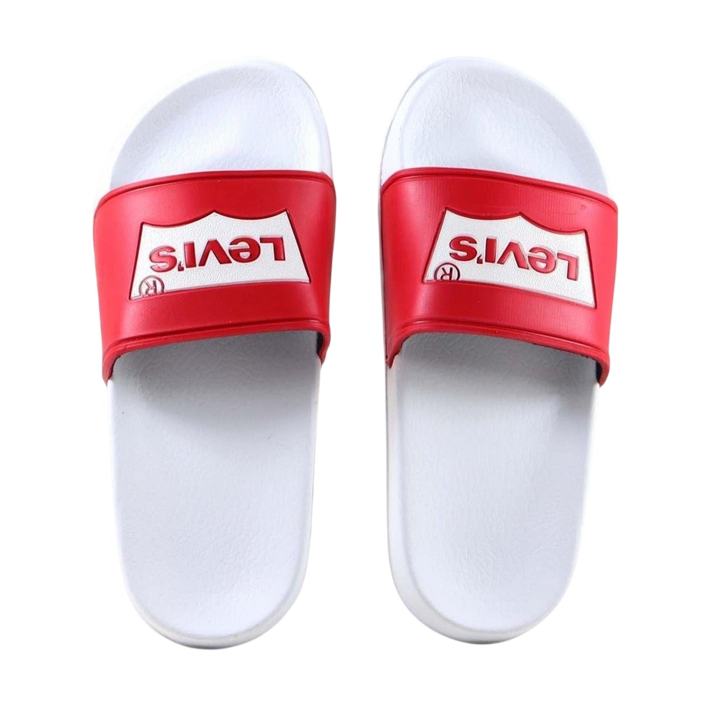 Red-White - Pack Shot - Levis Boys Batwing Logo Sliders