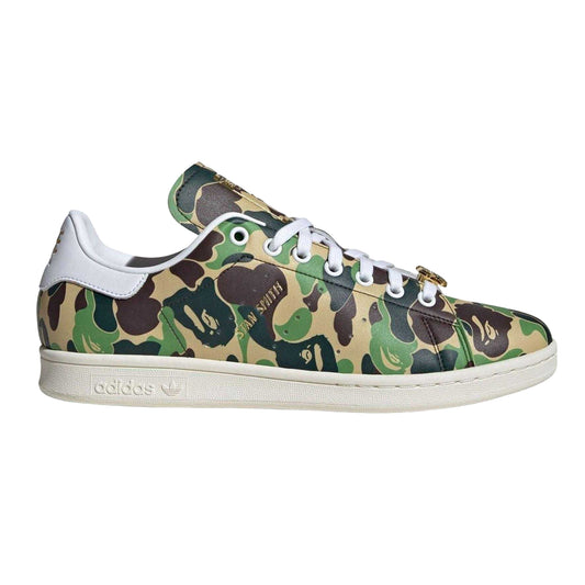 White - Front - Adidas Mens Stan Smith Leather Trainers