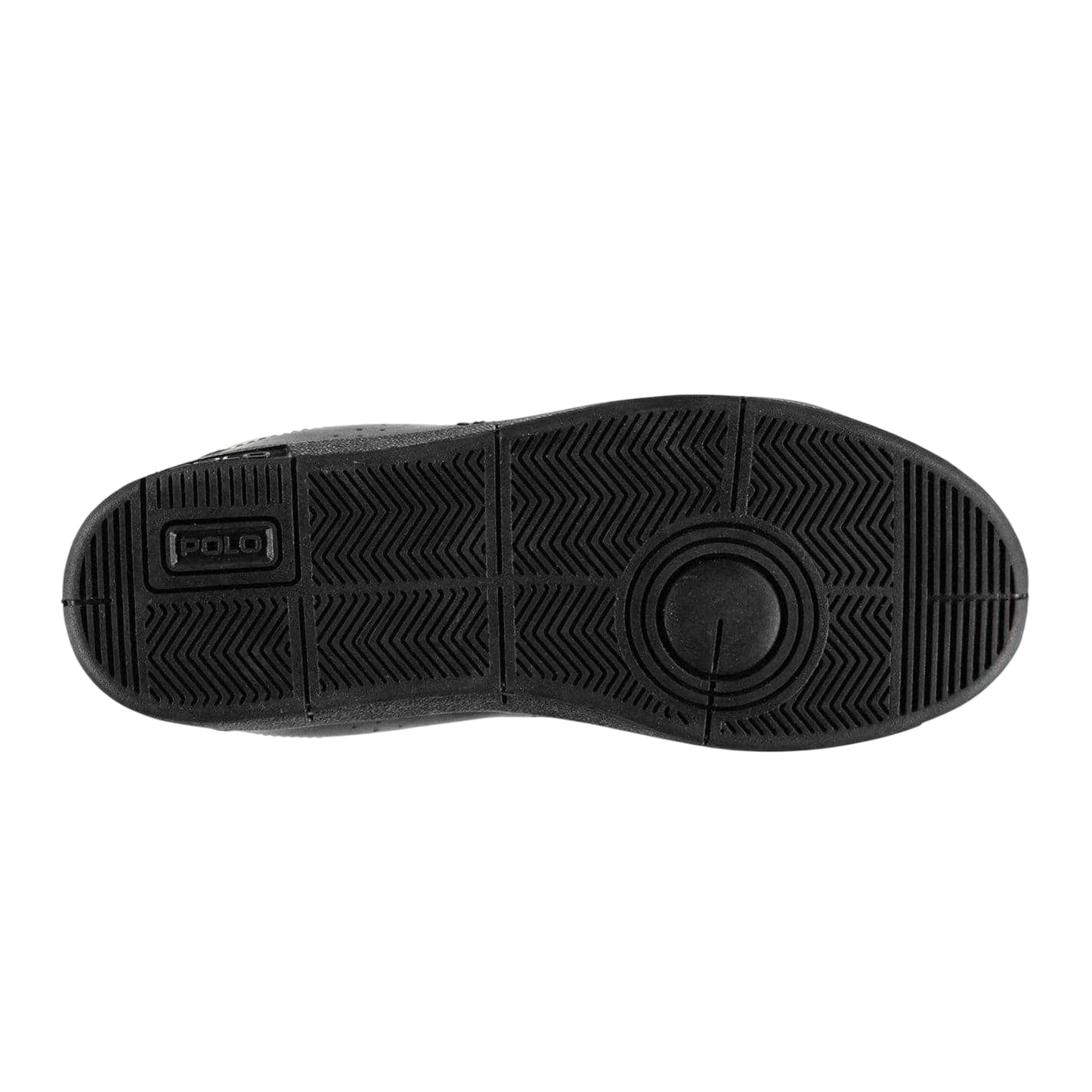 Triple Black - Side - Ralph Lauren Childrens-Kids Bilton Trainers