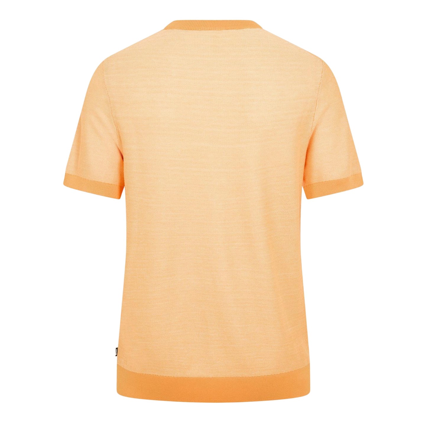 Medium Orange - Back - Boss Mens Tantino Knitted T-Shirt