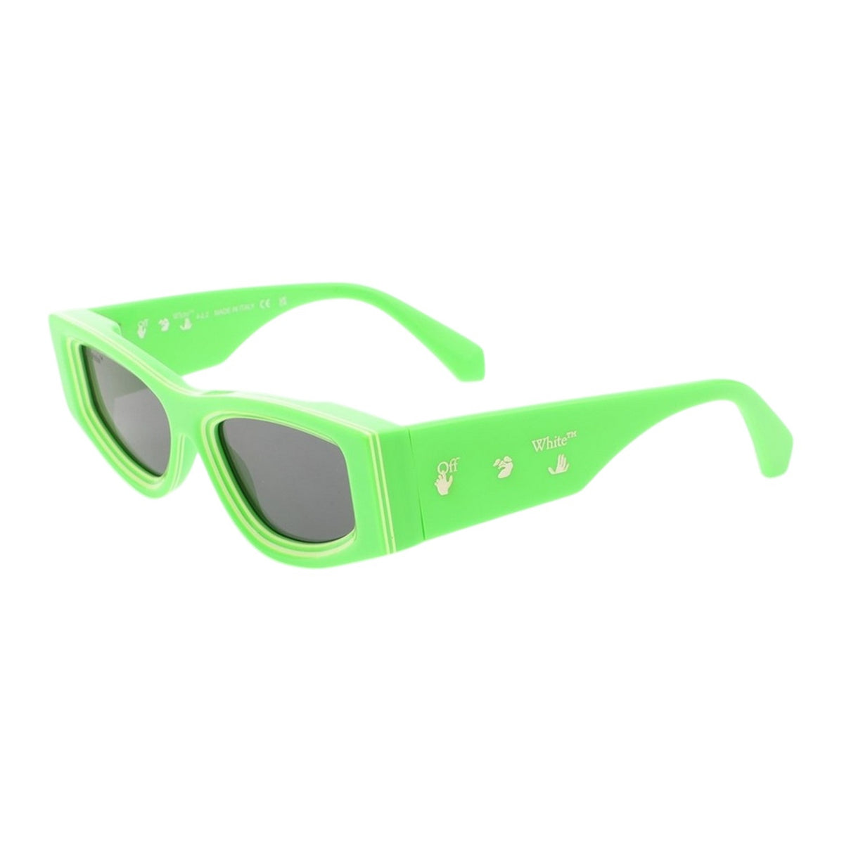 Green - Back - Off White Andy Geometric Sunglasses