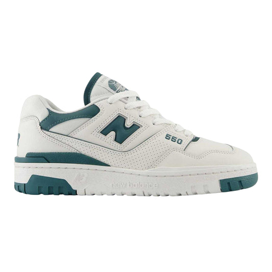 White - Front - New Balance Womens-Ladies 550 Leather Trainers