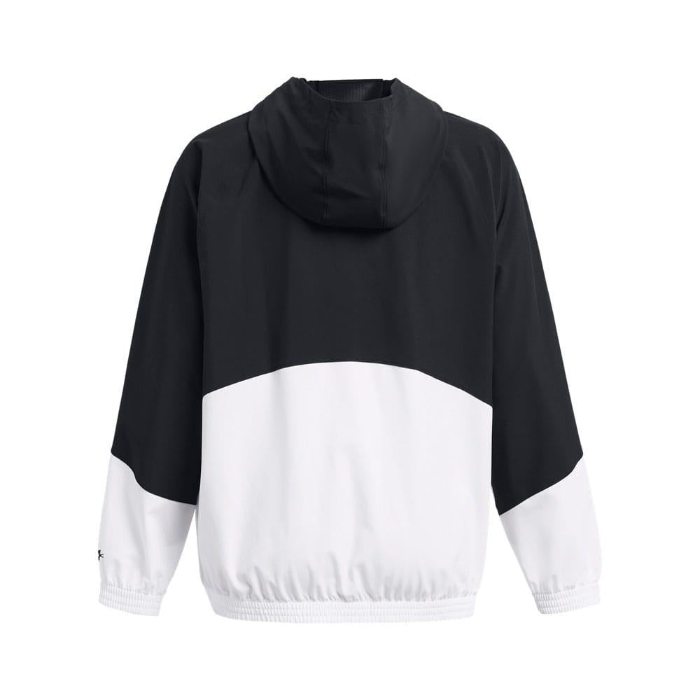 Black - Back - Under Armour Womens-Ladies Cargo Oversized Sport Jacket