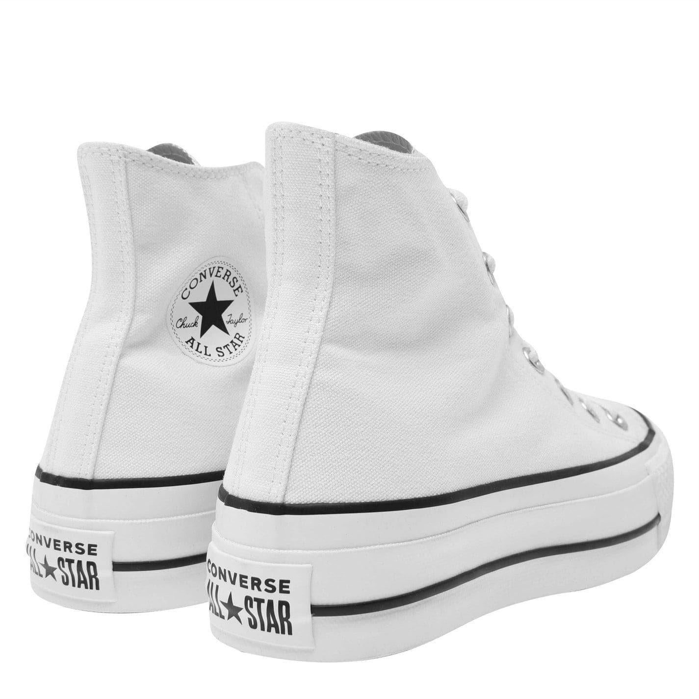 White - Pack Shot - Converse Unisex Adult All Star Canvas High Top Trainers