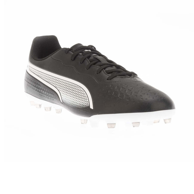 Black-White - Front - Puma Mens King Match MG Football Boots
