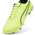 Lime - Back - Puma Mens King Match MG Football Boots