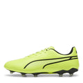 Lime - Side - Puma Mens King Match MG Football Boots