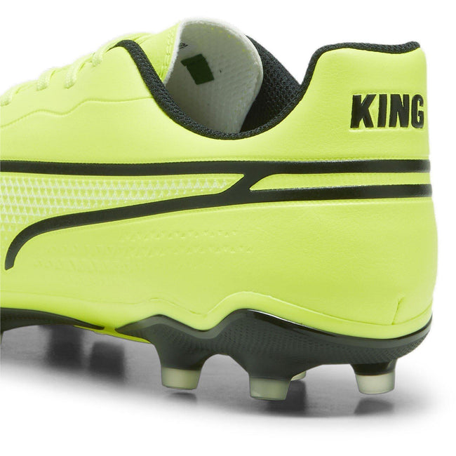 Lime - Close up - Puma Mens King Match MG Football Boots