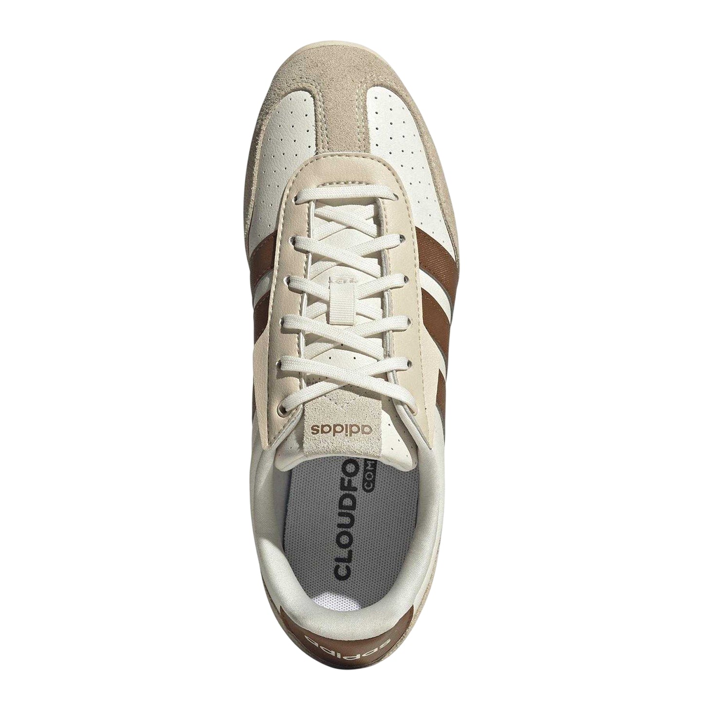 Off White-Brown - Lifestyle - Adidas Womens-Ladies Barreda Low Trainers