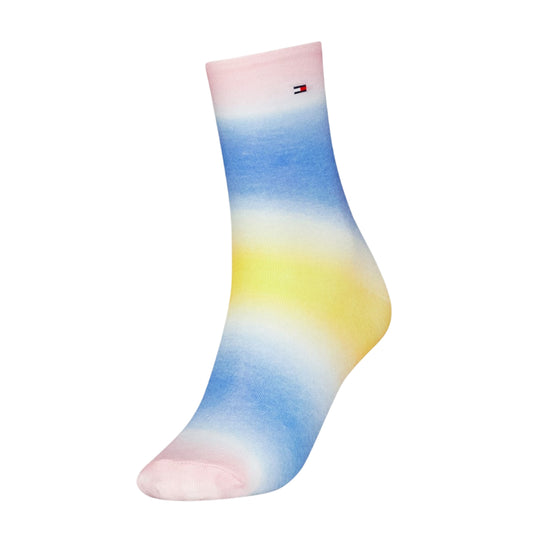 Multicoloured - Front - Tommy Hilfiger Womens-Ladies Gradient Socks