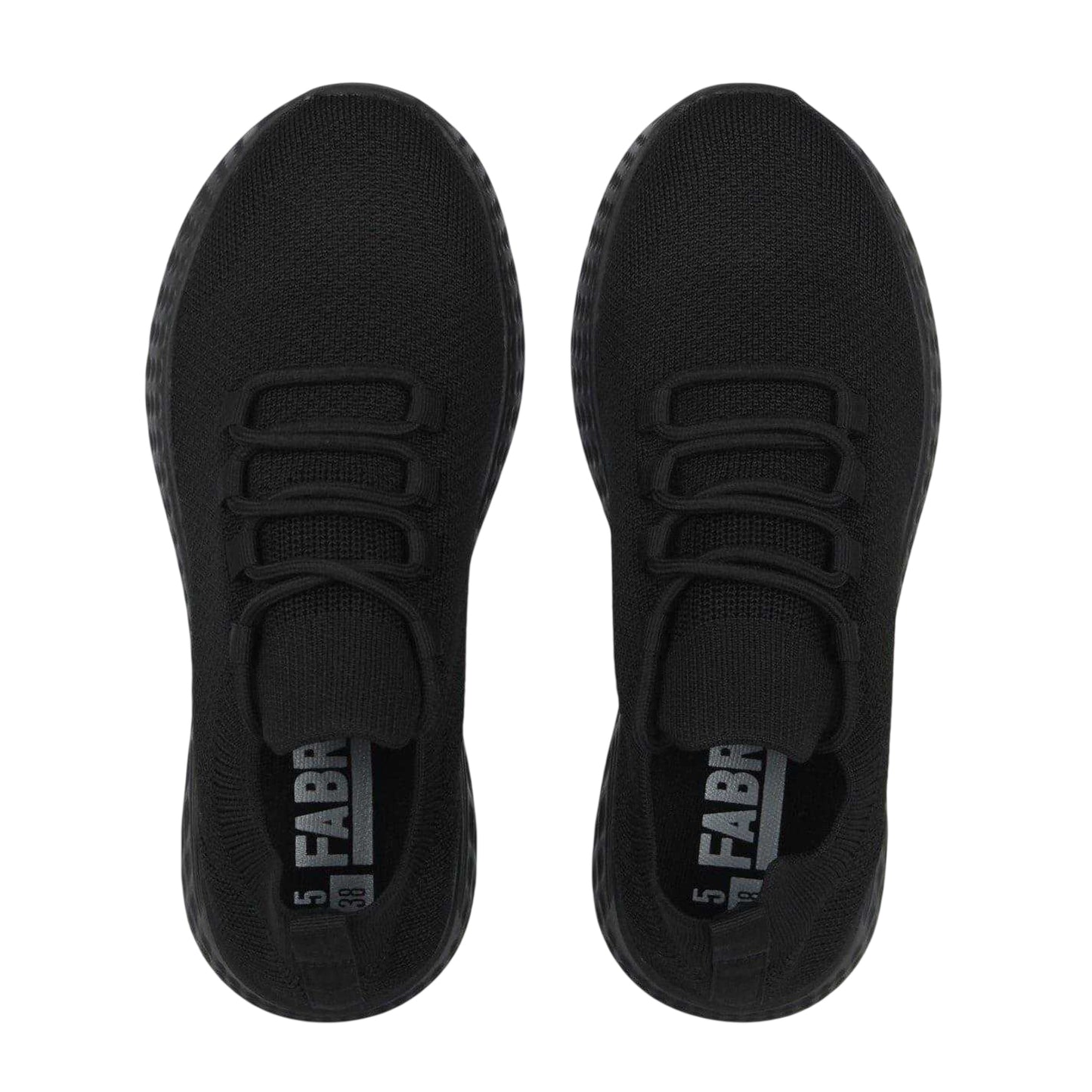 Black - Lifestyle - Fabric Childrens-Kids Santo Mesh Lace Up Trainers